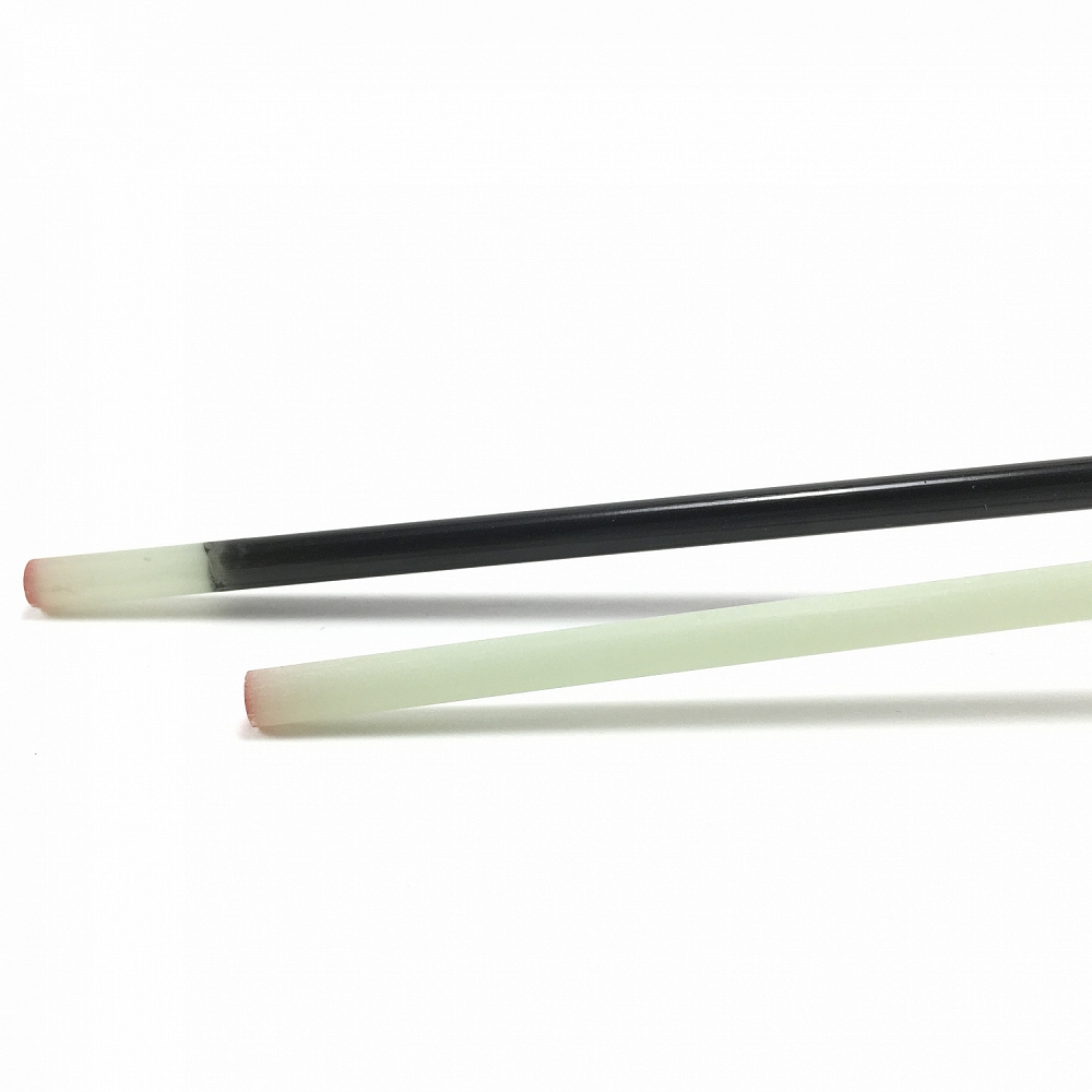 30.5" MEDIUM HEAVY ACTION Solid Fiberglass Ice Rod blank with tiptop/guides. 