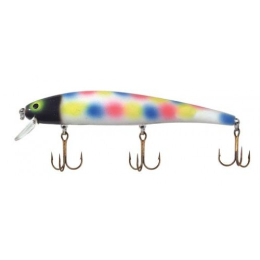 Bomber Long A Fishing Lure - Silver Insert/Chartreuse Back/Pink