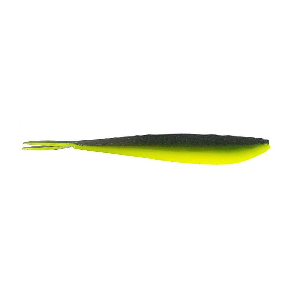 BIG BITE BAITS Slim Minnow Soft Plastic Lures – 10 Pack, Silver Glitter Pearl, For Walleye, Bass, Multi-Species
