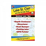 Fishing Hot Spots Map- Lake St. Clair