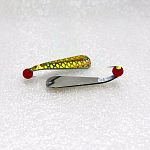 Guster Spoon Med Round Top SS Anti Scale  Ruby Red/Chart Center