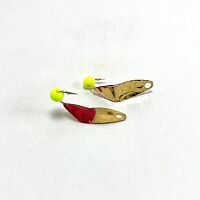 Mark's Tiny Triple Gold Red Cht Bead
