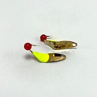 Mark's Tiny Triple Gold Cht Red Bead