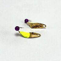 Mark's Tiny Triple Gold Cht Purple Bead